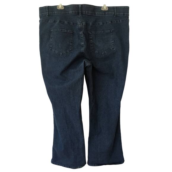 Woman Within Stretch Size 24 Five Pocket Design Jeans, Two Button Fly - Picture 3 of 3